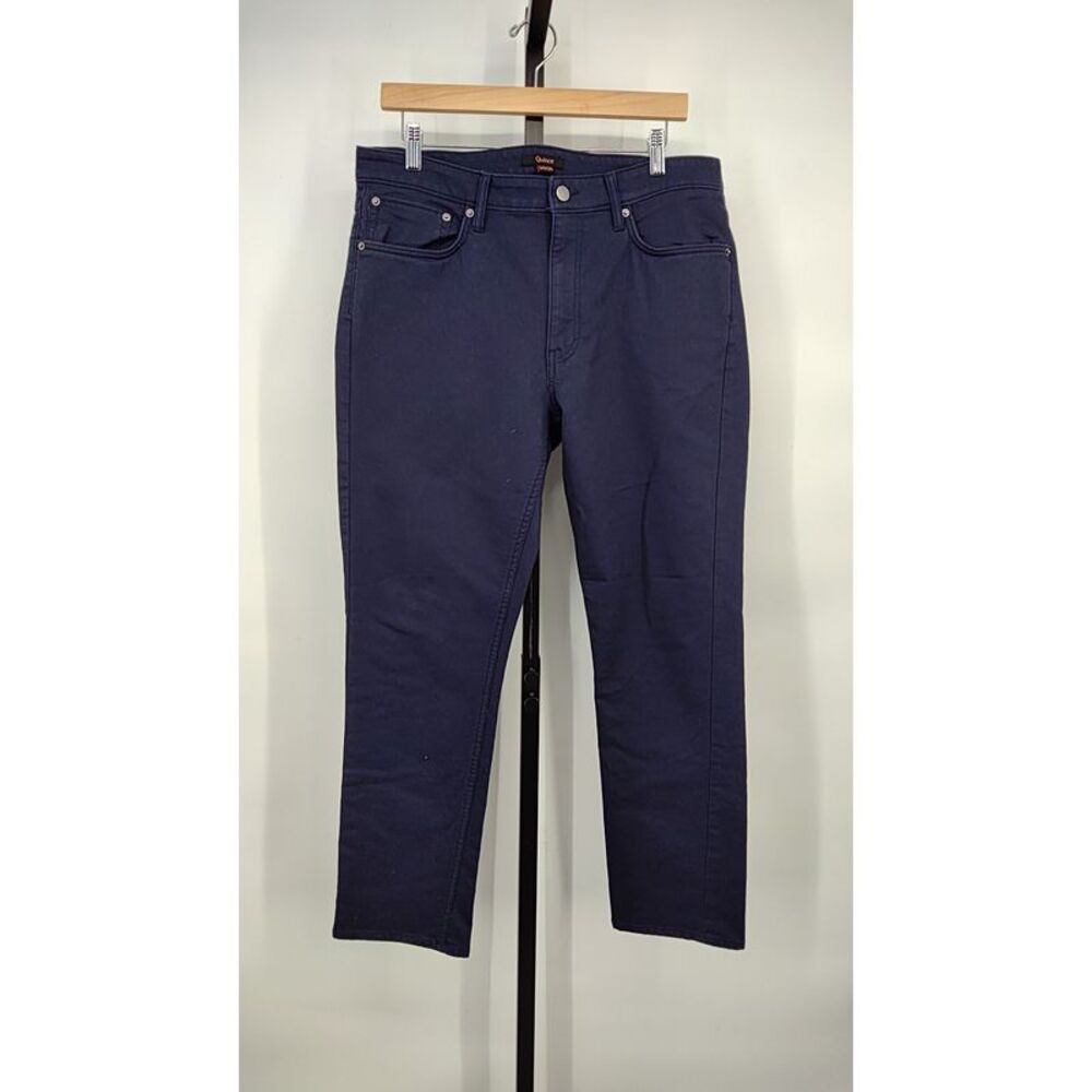 Quince Men Comfort Stretch Traveler 5 Pocket Pants Slim Deep Navy 34